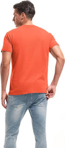 T-shirt en tricot pour homme, 100% coton, ample, décontracté, coupe classique, poids lourd, impression numérique, logo, marque de mode écologique - Product Image 6
