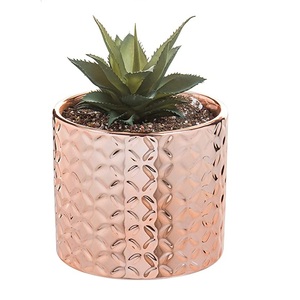 Pot de fleurs plaqué or en métal de taille personnalisée pour décoration de mariage et de fête Décoration de table - Product Image 3