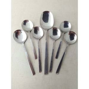 Ensemble fourchette et couteau de luxe en acier inoxydable, finition argentée, design plat - Product Image 6