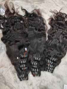 Pelo indio crudo a granel Proveedor de cabello liso virgen crudo sin procesar, cabello humano ruso, paquetes de cabello humano virgen al por mayor - Product Image 2