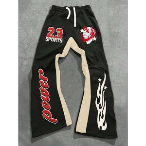 Pantalones deportivos casuales de estilo europeo y americano, transpirables y a la moda, con estampado de dibujos animados en 3D personalizados, para adultos y niños. - Product Image 3