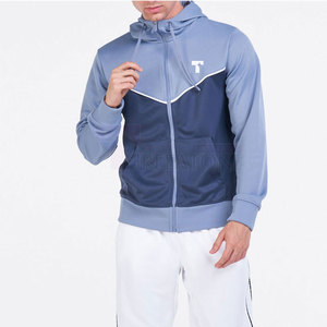 เสื้อฮู้ดซิปเต็มตัวสำหรับผู้ชาย สไตล์โมเดิร์น ผ้าฝ้ายผสม ทรงปกติ ระบายเหงื่อได้ดี น้ำหนักเบา เหมาะสำหรับเล่นกีฬาในฤดูหนาว ลายดิจิทัล - Product Image 3