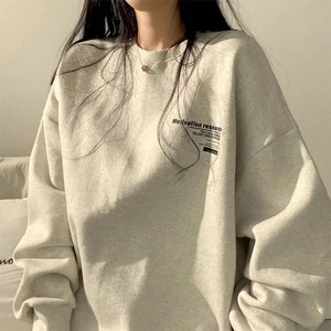 Nueva ropa informal elegante de alta calidad para mujer, sudaderas informales con diseño de logotipo personalizado, sudaderas de punto 100% de algodón al por mayor - Product Image 2
