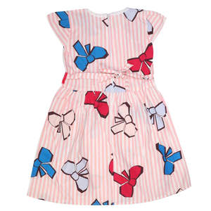 Robe brodée pour filles - Rose - Product Image 2