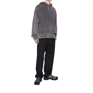 Sudadera con Capucha de Felpa Francesa, 500 g/m², Antiencogimiento, 100% Algodón, Diseño Forrado, Fabricante, Lavado Ácido Desgastado, Tejido de Punto - Product Image 3