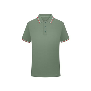 Polos personnalisés pour hommes 100% coton avec logo brodé Couleur grise unie personnalisée avec manches courtes Vente de côtes noires au Pakistan - Product Image 4