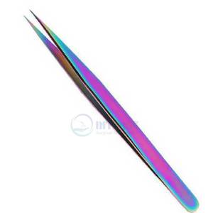 แหนบปลายแหลมสเตนเลสสำหรับช่างขนตาและร้านเสริมสวยแหนบแยกจมูกความแม่นยำทนทาน - Product Image 1