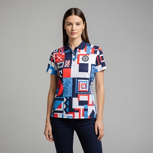 Polo da donna OEM su ordinazione - Product Image 3