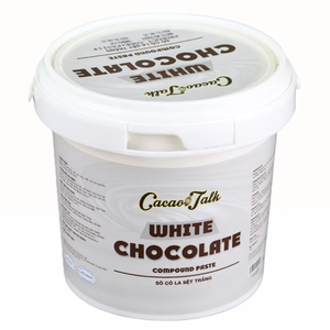 Fournisseur Exportateur Vietnamien OEM/ODM HALAL Pâte de Chocolat Blanc Composé Liquide Marque Cacao Talk pour Boulangerie, Biscuits et Cookies 12 - Product Image 1