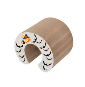 Interactieve Turbo Krabpaal tegen verveling - Katten speelgoed van honingraatpapier met trackball voor binnenkatten - Product Image 1