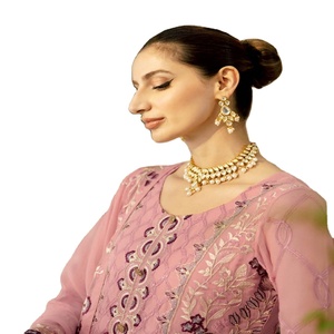 ชุด anarkali ปากีสถานปักอย่างหรูหราสำหรับผู้หญิงคอลเลคชั่น Ramsha ชุดแต่งงานลดราคา - Product Image 1