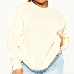 Sudaderas con Capucha para Mujer al por Mayor, Personalizadas, de Invierno, Ecológicas, de Moda, de Alta Calidad, de Algodón y Felpa, Talla Grande, Cuello Redondo, Manga Larga - Product Image 5