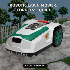 Perimeter Wire Free <b>Battery</b>-Powered R0B0TIC Lawn Mower Cordless 1200sqm BLUET00TH Wiifi APP Control Virtual Boundaries All-Wheel - Product Image 2