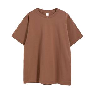 Logotipo personalizado ligero unisex transpirable de alta calidad de manga corta o cuello de estilo de moda clásico de gran tamaño camisetas de los hombres - Product Image 2