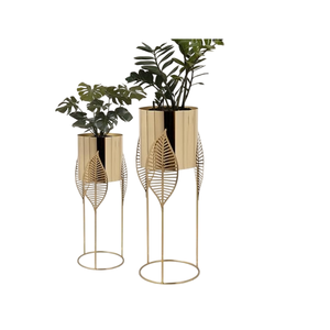 Best Selling Metal Home Decor Flower <b>Pots</b> Admirable Design Planter with <b>Herb</b> Container Stand for Indoor Plants & Outdoor <b>Herbs</b> - Product Image 3