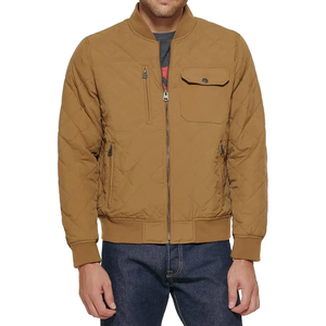 Blouson Bomber Décontracté en Toile Coupe-Vent à Manches Longues pour Homme, Collection Automne-Hiver 2026, Personnalisable avec Broderie Frontale pour la Personnalisation - Product Image 1