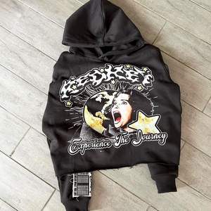 Nueva Llegada, Sudadera con Capucha de Felpa 100% Algodón, Hombros Caídos, Secado Rápido, Antiarrugas, Ropa Urbana con Logotipo Digital Personalizado - Product Image 5