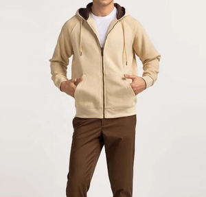 Sudadera con capucha y cremallera de alta calidad, nueva y elegante, para hombre, transpirable, con cremallera completa, informal, de color liso - Product Image 1