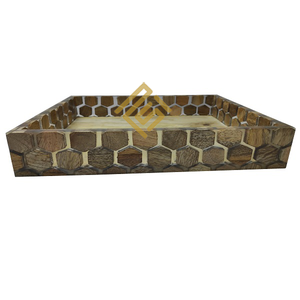 Décor à la maison vente chaude plateau décoratif en bois de haute qualité cadeau de célébration festive pour la saison des vacances de Noël Top Standard - Product Image 4