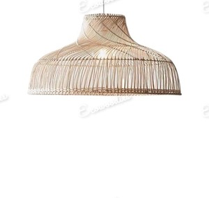 Haute qualité Vintage rotin suspension abat-jour à la main en osier lampe suspendue pour chambre meubles de maison - Product Image 3