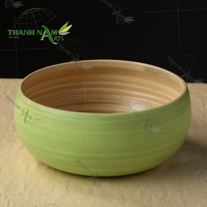 Bol en bambou biologique personnalisable Vaisselle écologique faite à la main Bol classique OEM pour salade soupe nouilles - Product Image 4