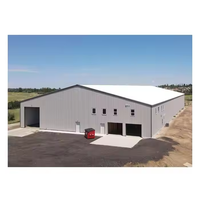 Almacén prefabricado con marco de acero, almacén de tienda industrial galpon con panel aislado estructuralmente