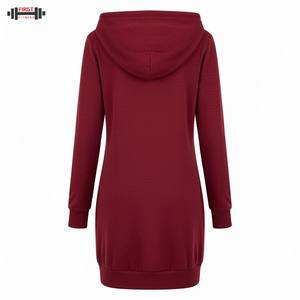 Venta al por mayor de los hombres de invierno con capucha vestido personalizado de manga larga con cuello en V 300gsm Impresión Digital de alta calidad - Product Image 2