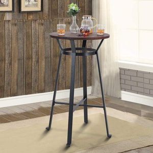 Wholesale Classic Style Best Quality <b>Bar</b> <b>Table</b> Black Coated Furniture with Chair for Home or Hotel for Basement Use - Product Image 4