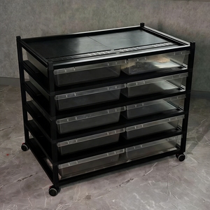 Étagère pour reptiles sur mesure avec panneau arrière ventilé, idéale pour l'élevage de pythons ball pythons et serpents royaux, en stock, en alliage d'aluminium - Product Image 3