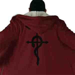 เสื้อโค้ทมีฮู้ดลายอนิเมะสำหรับผู้ชาย ดีไซน์ทันสมัยและสวมใส่สบาย  รับสั่งทำตามแบบส่วนตัวสำหรับผู้ที่ชื่นชอบการคอสเพลย์และอนิเมะ - Product Image 5
