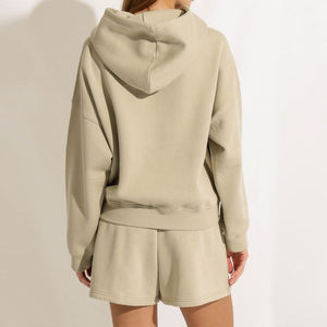 เสื้อกันหนาวแขนยาวสำหรับผู้หญิงชุดเสื้อผ้าผ้าฝ้ายถัก2ชิ้นสำหรับฤดูร้อน - Product Image 5