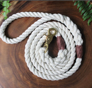 Natural Cotton Rope <b>Dog</b> <b>Leash</b> - Handmade Ombre <b>Dog</b> <b>Leash</b> - Product Image 1