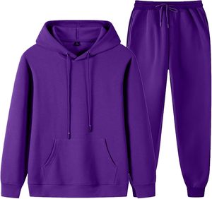 Unisex XXL Pullover Sweater Hoodies Chándal Sweatsuit Conjunto de 2 piezas Winter Fleece con Logo para hombres y mujeres - Product Image 6