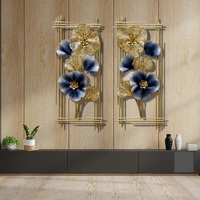 Décoration murale en métal moderne haut de gamme, purement artisanale, pour mariage, anniversaire et autres occasions