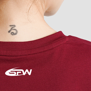 T-shirts à col en V de mode d'été écologiques pour femmes OEM T-shirts d'entraînement promotionnels à manches à volants Design uni - Product Image 6