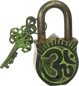 Ganesha Design High Security Outdoor Smart Door Lock Brass Door Lock with Waterproof Padlocks for Gym Cabinets and Luggage - Product Image 2