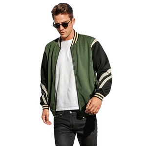 Veste universitaire de baseball avec broderie imprimée personnalisée en gros de haute qualité manteau d'hiver unisexe décontracté en laine de soie Letterman pour hommes - Product Image 1