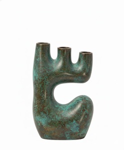 Jarrón de Flores, Jarrón de Metal, Jarrón de Mesa - Product Image 2