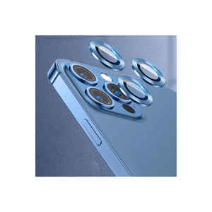 Protector de Lente de Cámara SAFA CL-07 de Vidrio Templado y Aleación de Aluminio Azul Premium para iPhone 13 Pro Max - Product Image 1