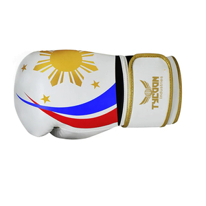 Guantes de boxeo de cuero auténtico/PU con logotipo personalizado, bolsa Muaythai, guantes de kick boxing, guantes de boxeo de alta densidad de varias capas - Product Image 4
