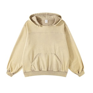 Sudadera con capucha para hombre, ropa informal de gran tamaño, Jersey vintage, lavado con ácido, recortado, desgastado, sudaderas con capucha, hudi para hombre - Product Image 3