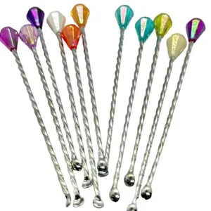 Special Product 2023 Handmade The Pearl Multi color Pattern Earpick 12 Pcs Set Ear Cleaning Spoon Spiral Tool From Bangkok