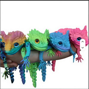Modelo de animal simulado de lagarto grande articulado y móvil, impreso en 3D, de gran éxito transfronterizo, para modelo de maternidad 041, para edades de 13 a 24 años - Product Image 1