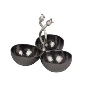 Tazón de fruta decorativo de Metal de la mejor calidad con acabado plateado Tazón decorativo elegante de Metal de aluminio con acabado de níquel hecho a mano - Product Image 5