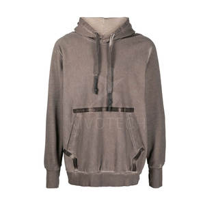 Nouveau modèle Meilleure vente Sweats à capuche délavés à l'acide en coton mélangé quantité minimale de commande bas Vente en gros Sweats à capuche délavés à l'acide pour hommes - Product Image 1