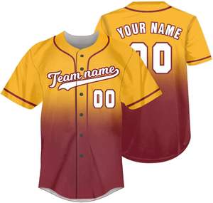 Maillot d'équipe de baseball avec logo personnalisé uniforme de vêtements de sport en polyester respirant pour clubs et tournois motif brodé ou imprimé - Product Image 3