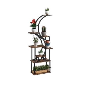 Support de plantes en métal avec base de protection, support de pot d'intérieur et d'extérieur, support de fleurs Gamla de qualité supérieure, solide et durable, décoration pour la maison et le jardin - Product Image 3