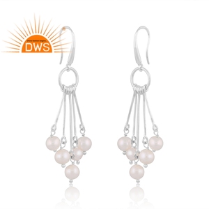 Ensemble de perles d'eau douce naturelles 2026, boucles d'oreilles pendantes en argent sterling 925, fournisseur en gros de bijoux en perles - Product Image 3