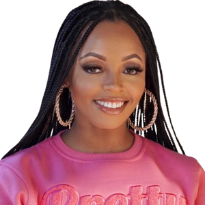 Rose uni Jolie Chenille Sweat Doux Premium Coton Pull Grec Sororité Brodé Ras Du Cou Femmes Vêtements - Product Image 6