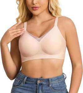 Soutien-gorge en gelée sans couture pour femmes, soutien-gorge sexy à décolleté profond, bretelles réglables, doux, confortable, soutien pour grosse poitrine, soutien-gorge de nuit sexy - Product Image 1